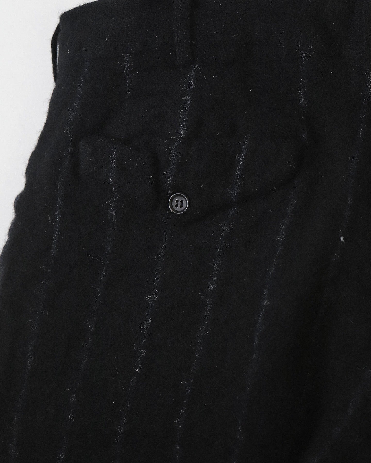 CHALK STRIPE FULLING ONE TUCK PANTS