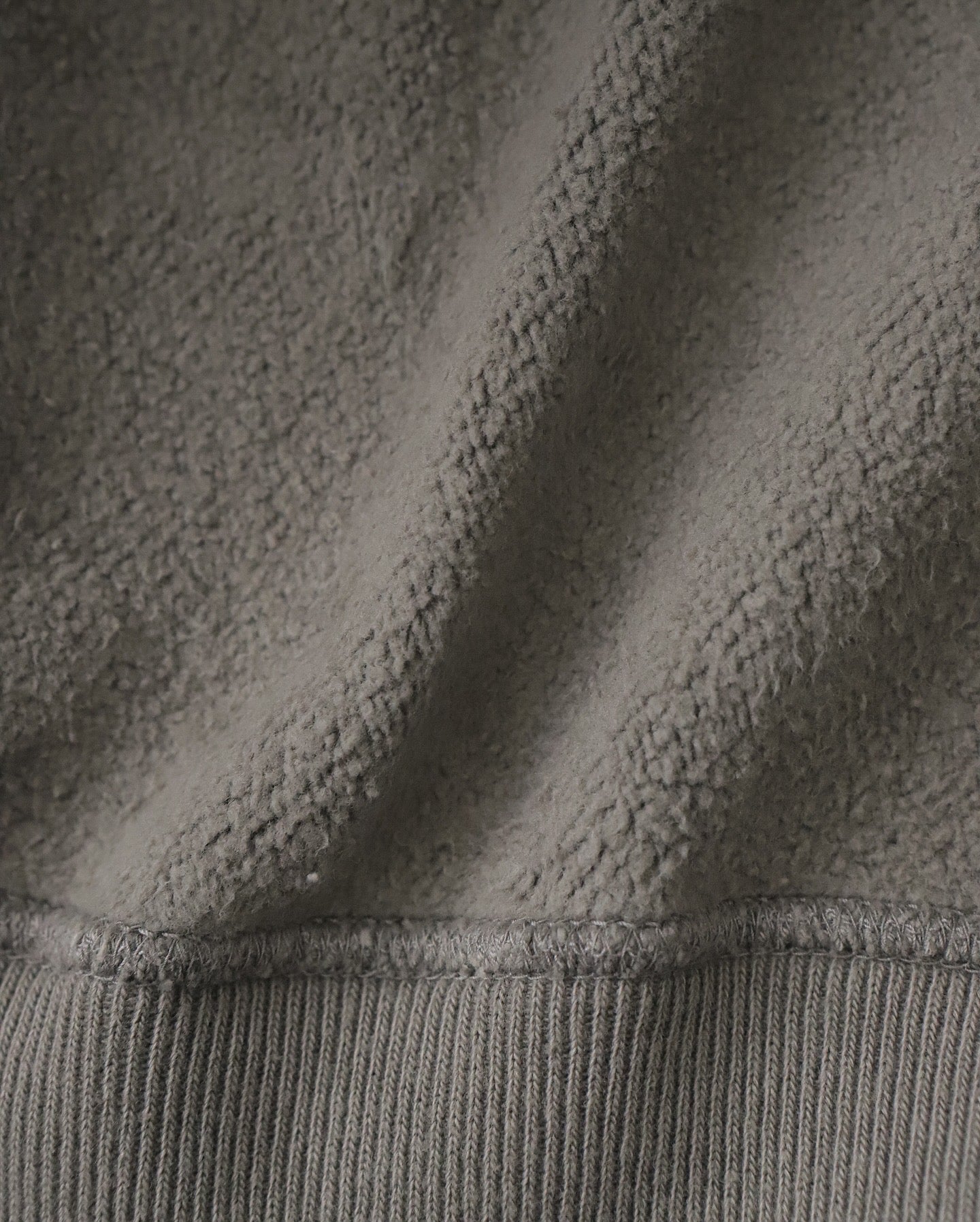VINTAGE HALF ZIP RIB COLLAR SWEATSHIRT