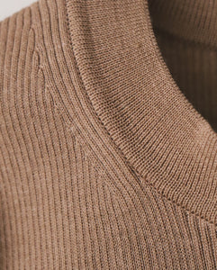 RAMIE WOOL RIB｜RIB MOCKNECK SWEATER（WOMEN）