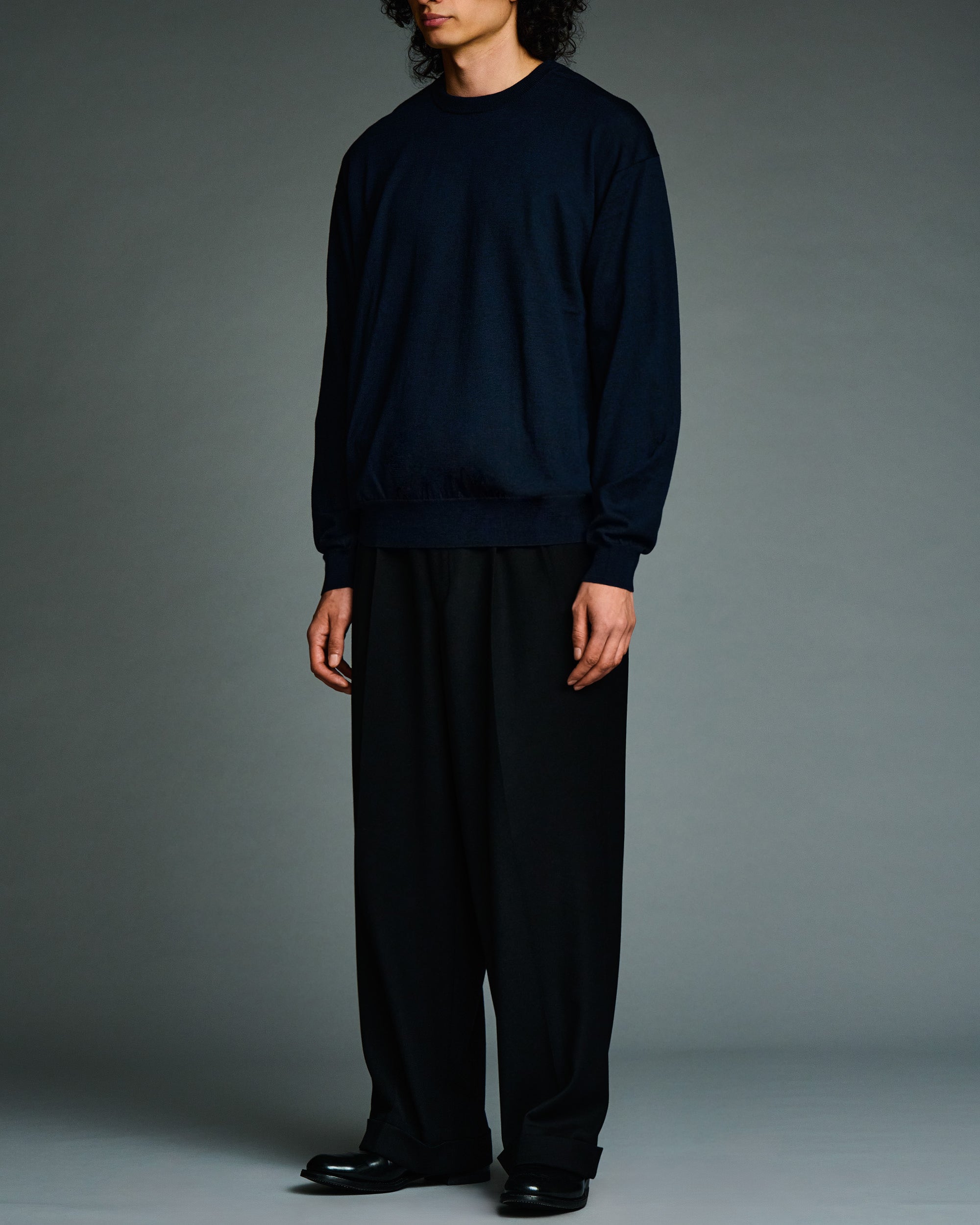 A.PRESSE WOOL COTTON HIGH GAUGE CREW NECK SWEATER – NCNR ONLINE STORE
