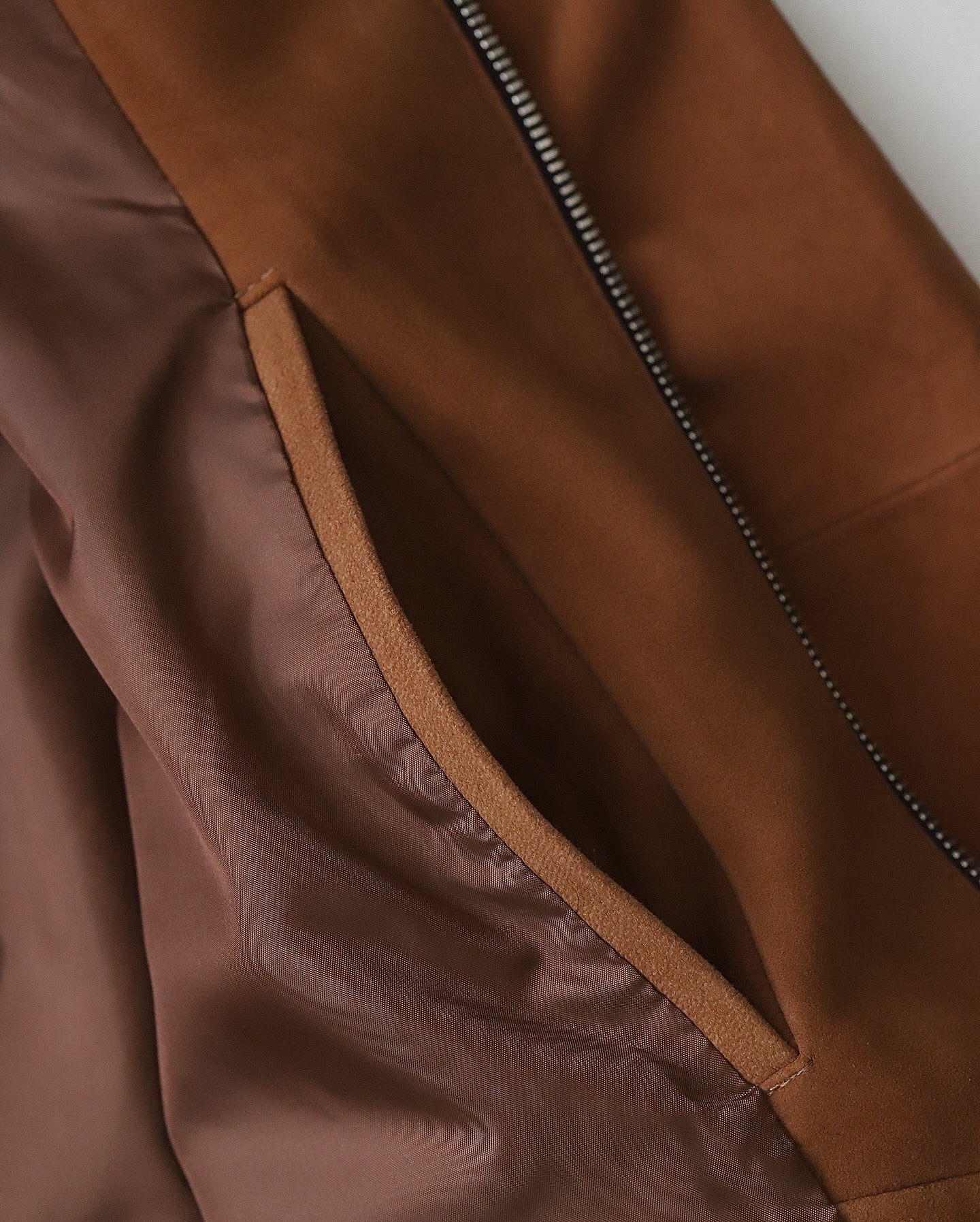 GOAT SUEDE ZIP UP BLOUSON
