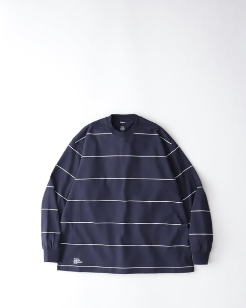 フレッシュサービス　ボーダーロンT Fresh Service MULTI BORDER L/S TEE [NAVY] - Fresh Service