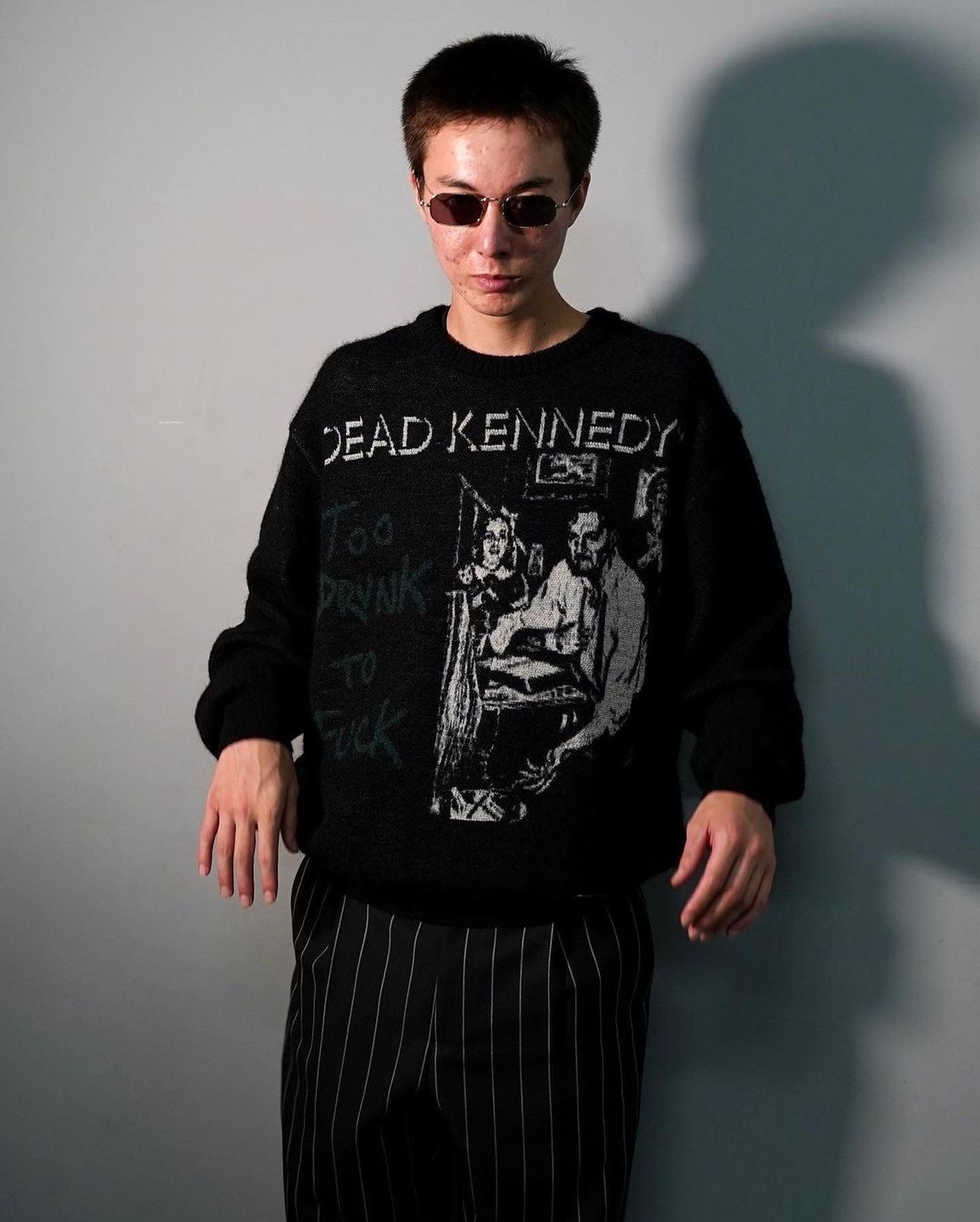 DEAD KENNEDYS / MOHAIR CREW NECK SWEATER