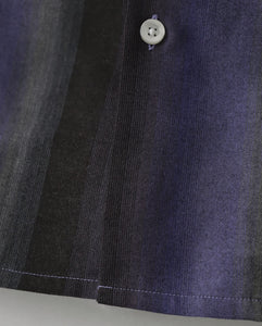 OMBRE STRIPE OPEN COLLAR SHIRT