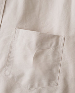 OXFORD OVERSIZED S/S BAND COLLAR SHIRT