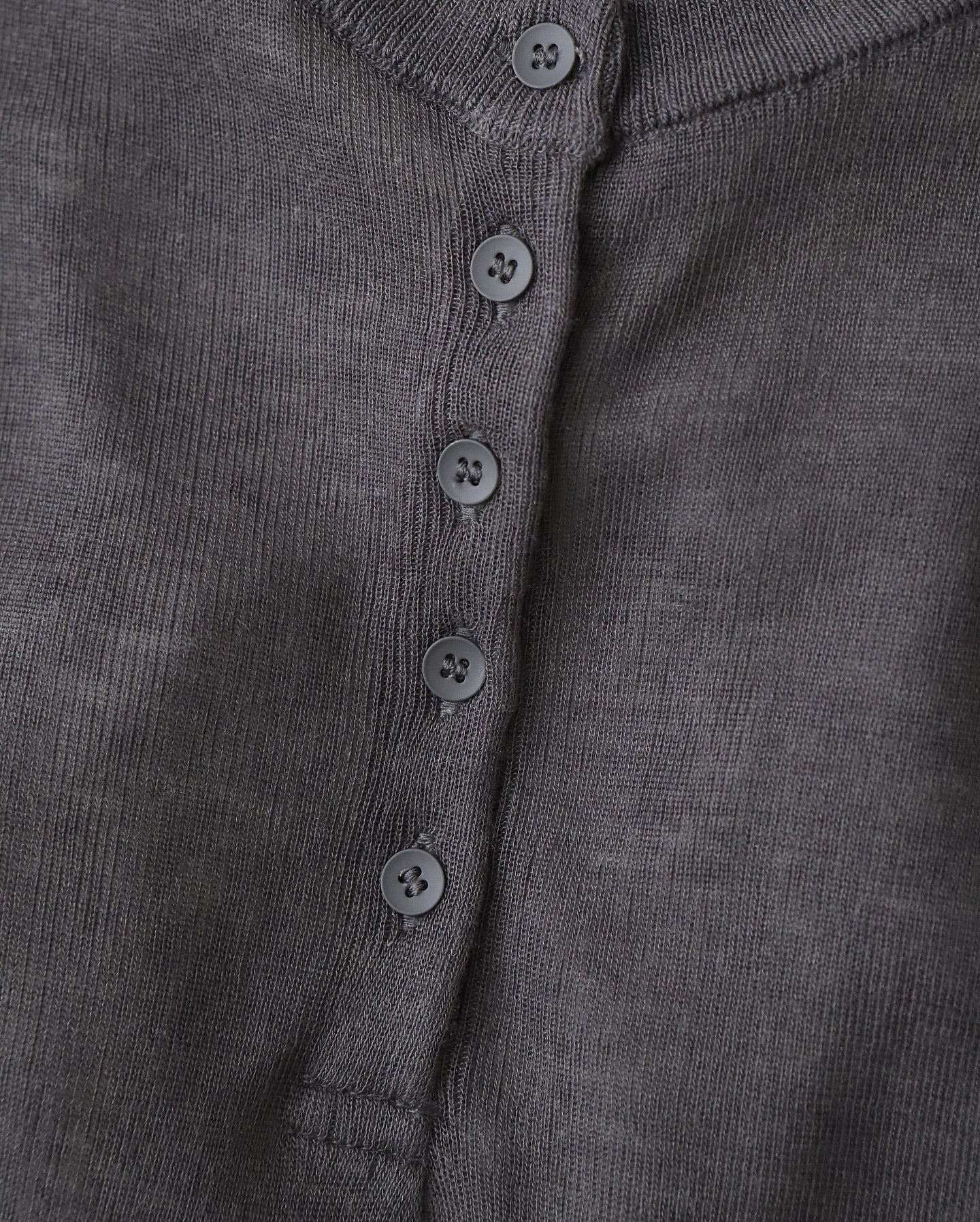 SILK BLENDED CIRCULAR RIB HENRYNECK SWEATER（WOMEN）
