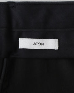 COMPACT WOOL 3TUCKED WIDE PANTS（WOMEN）