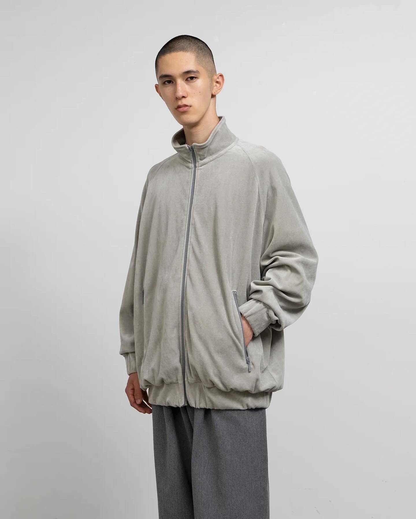 COMPACT VELOUR TRACK JACKET