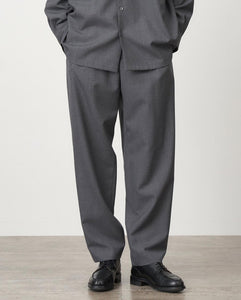 WOOL TROPICAL TAPERED EASY PANTS