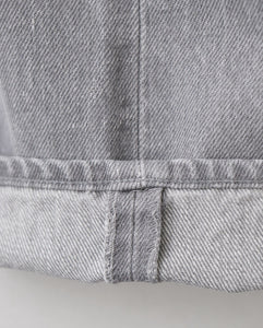 UNLIKELY TIME TRAVEL JEAN WIDE GRAY DENIM