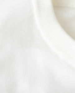 SILK BLENDED CIRCULAR RIB HENRYNECK SWEATER（WOMEN）