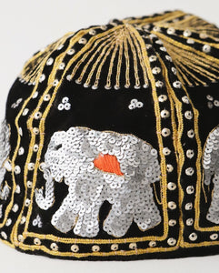 ELEPHANT SEQUIN CAPS BRONZE