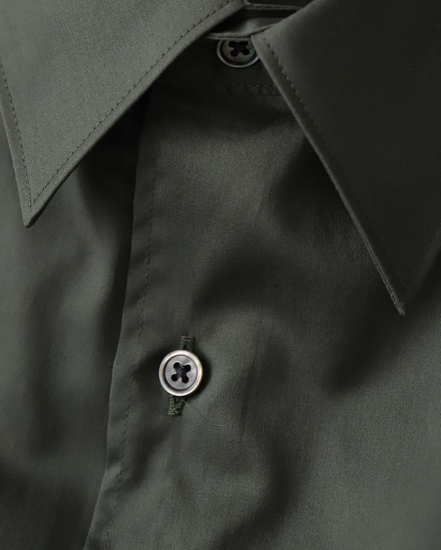 SILICON POPLIN OVERSIZED REGULAR COLLAR SHIRT