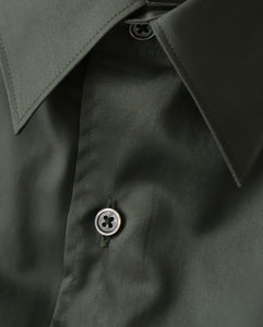 SILICON POPLIN OVERSIZED REGULAR COLLAR SHIRT