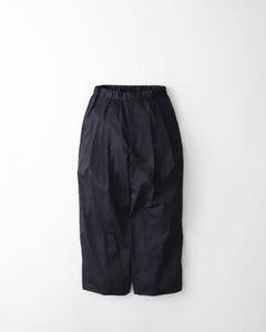 SILICON POPLIN TWO TUCK EASY PANTS