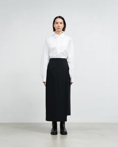 COMPACT PONTE WRAP SKIRT（WOMEN）