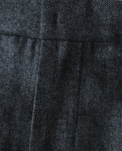 LINEN WOOL TWILL TUCKED EASY PANTS（WOMEN）