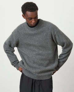 WOOL MOHAIR CREWNECK SWEATER