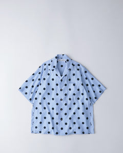 DOTS OPEN COLLAR SHIRT