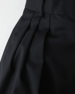 COMPACT WOOL 3TUCKED WIDE PANTS（WOMEN）