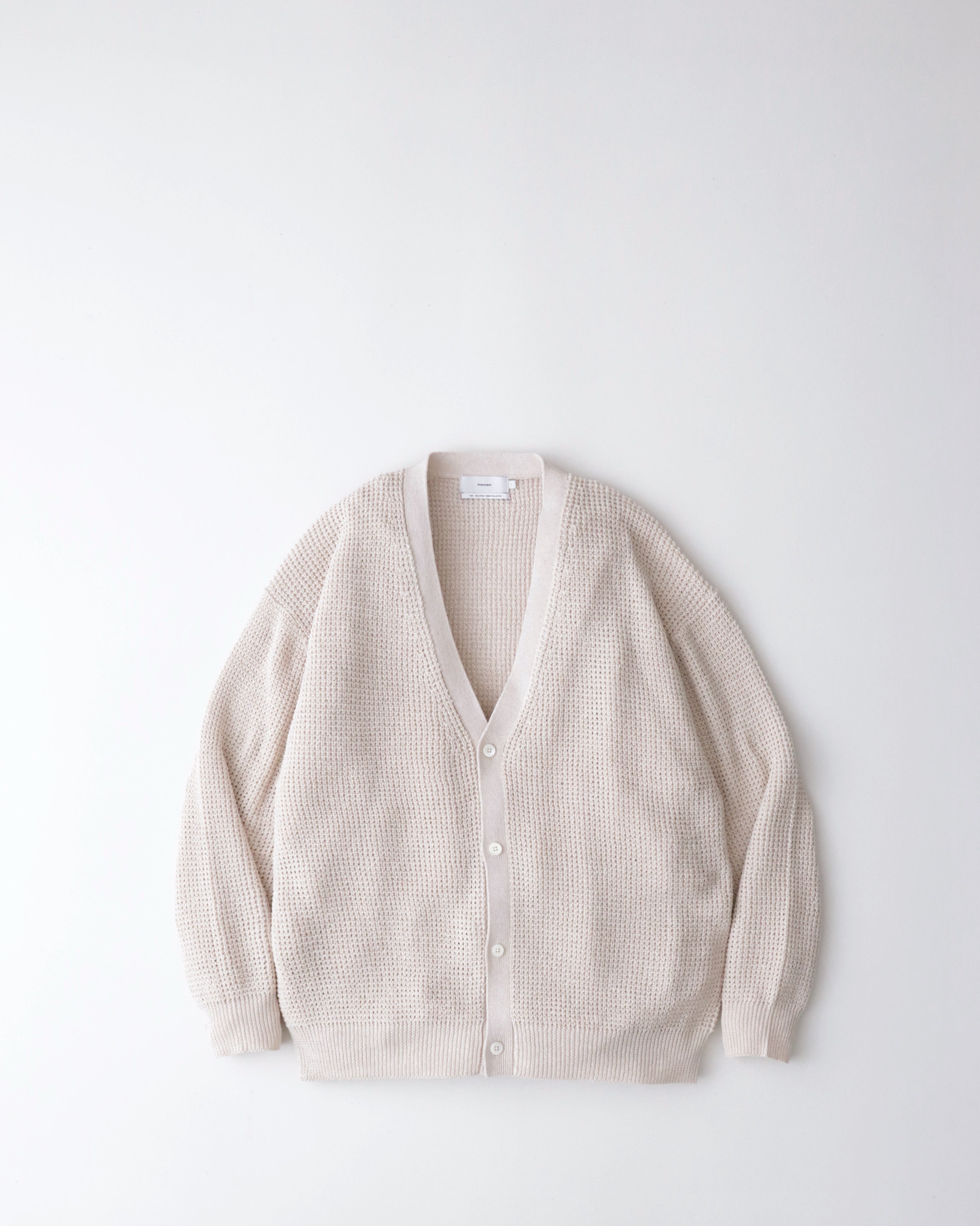 LINEN SOLOTEX KNIT CARDIGAN