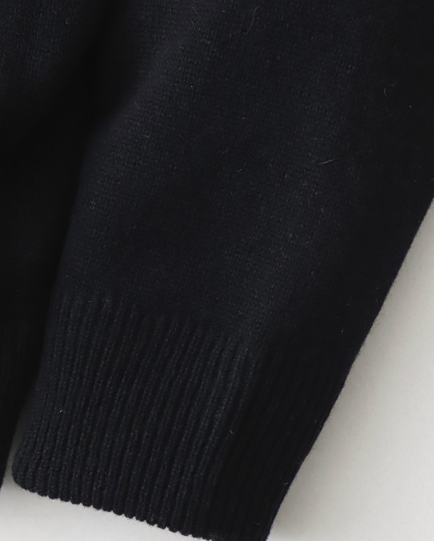 ZIP CREW NECK CARDIGAN｜LAMS WOOL PLAIN KNITTED