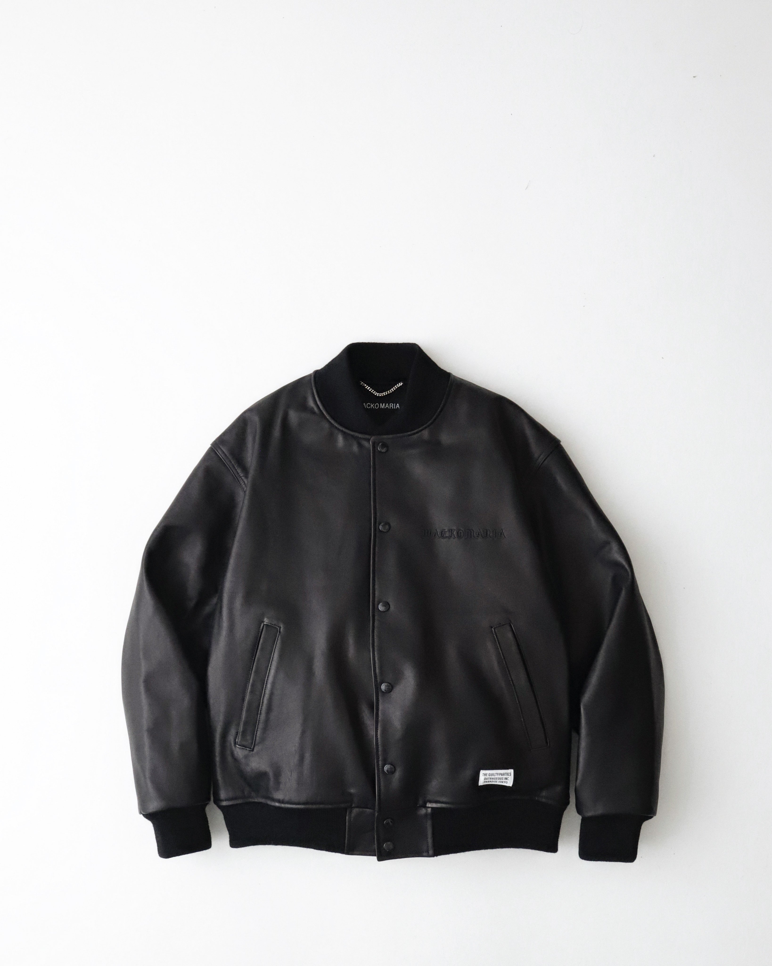 LEATHER VARSITY JACKET