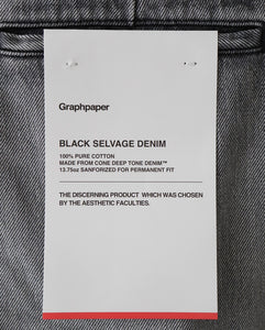 SELVAGE DENIM TWO TUCK TAPERED PANTS
