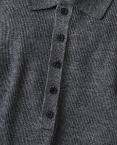 RAMIE WOOL RIB | RIB POLO SWEATER（WOMEN）