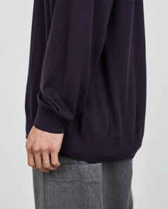 HIGH GAUGE KNIT OVERSIZED CREW NECK