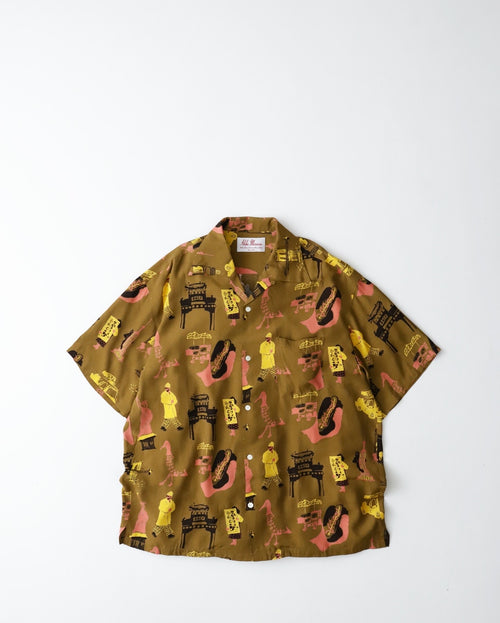 sillage シャツ sillage - WIDE SHIRT BLUE／sageNATION - FOSSIL SHORTS