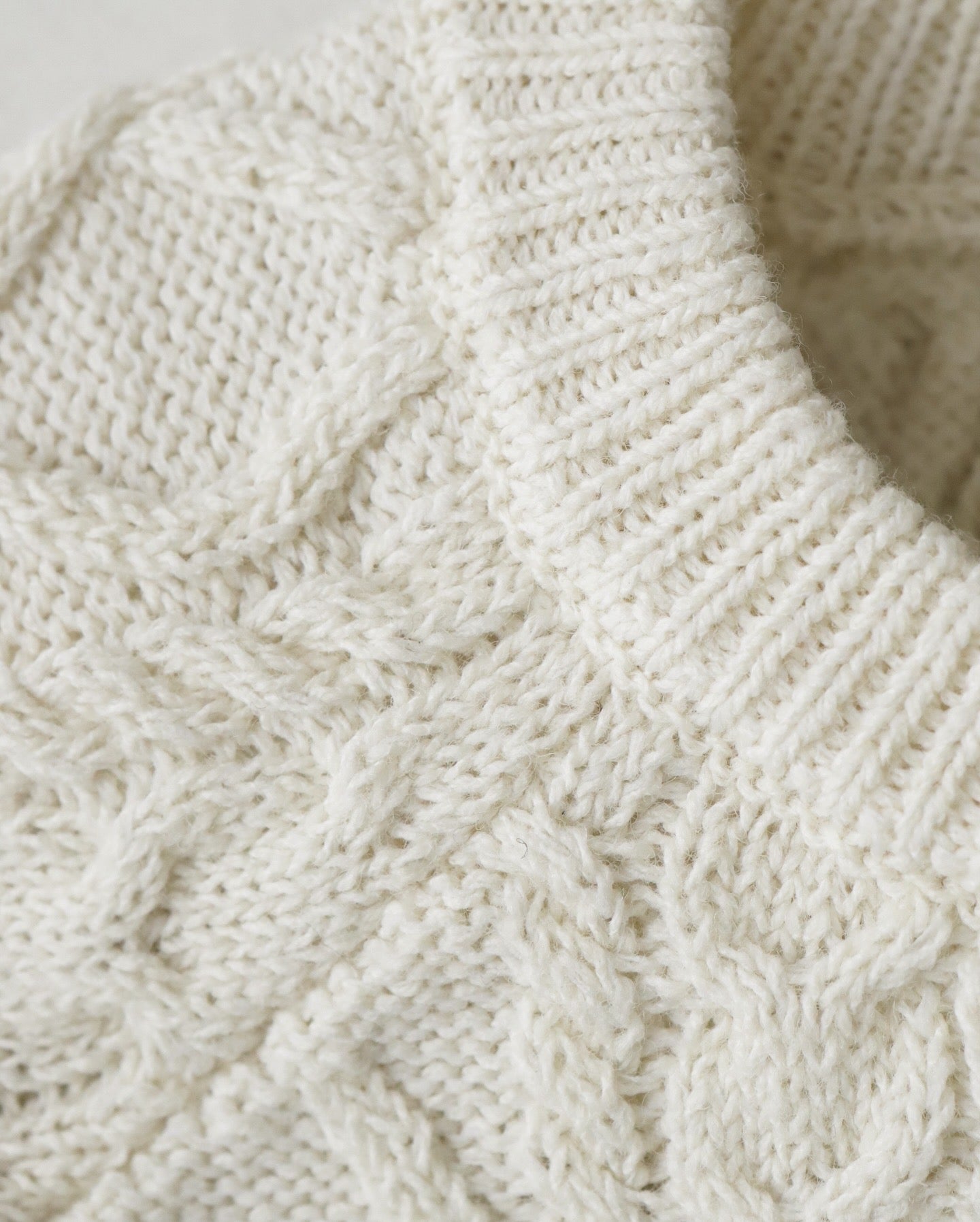 SHETLAND WOOL x SOLOTEX® TECH FISHERMAN SWEATER