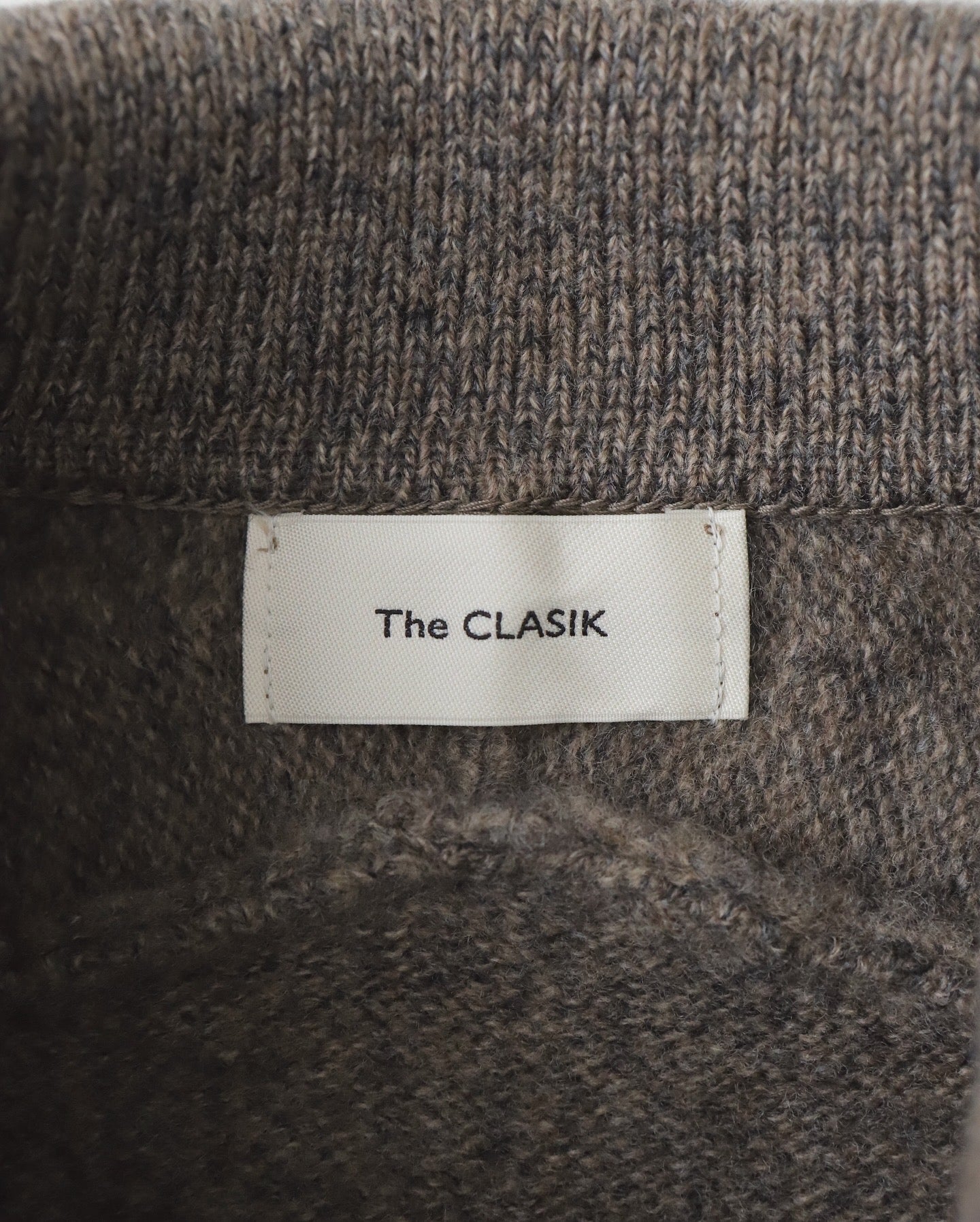 SADDLE SLEEVE POLO｜LAMS WOOL PLAIN KNITTED