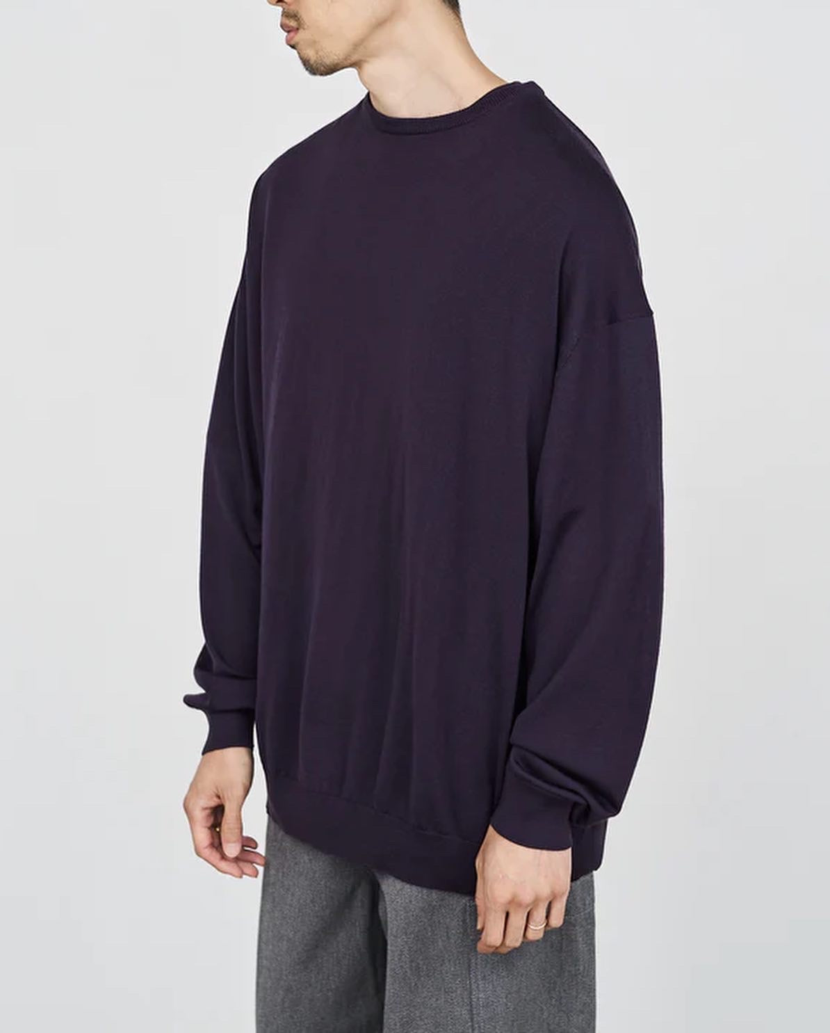 Graphpaper HIGH GAUGE KNIT OVERSIZED CREW NECK – NCNR WEB STORE