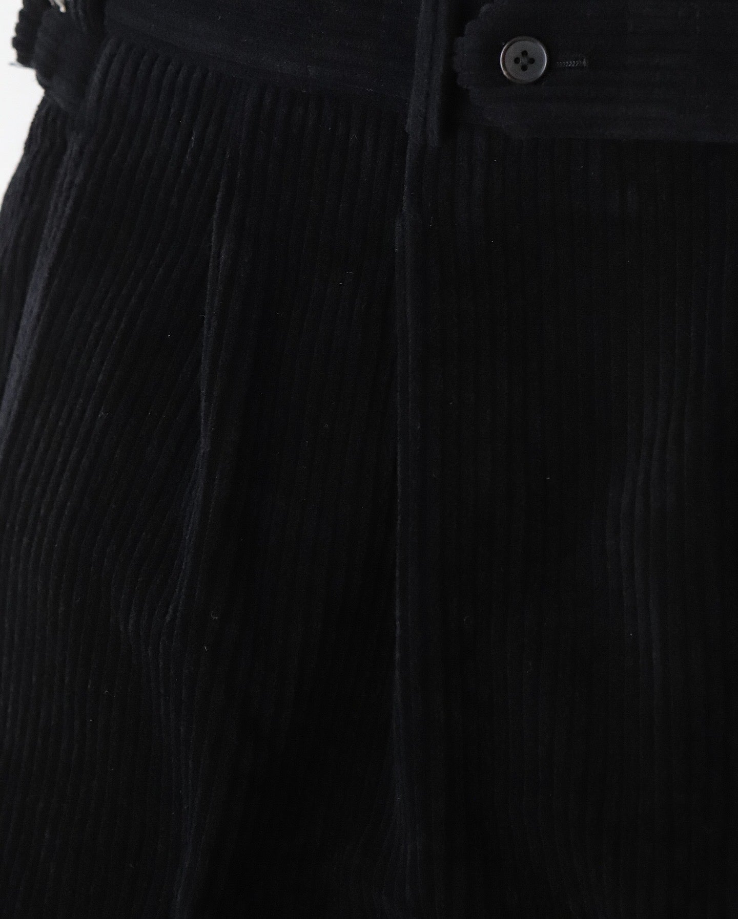 WOOL CORDUROY WIDE TAPERED TROUSERS
