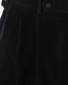 WOOL CORDUROY WIDE TAPERED TROUSERS