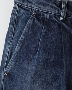 SELVAGE DENIM TWO TUCK PANTS