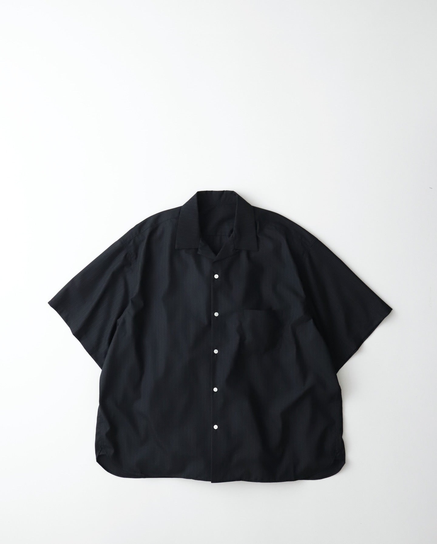 RE-ENGINEERED OVERSHIRT SHORT SLEEVE BLACK STRIPE