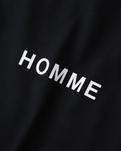 "HOMME"PRINT T-SHIRT
