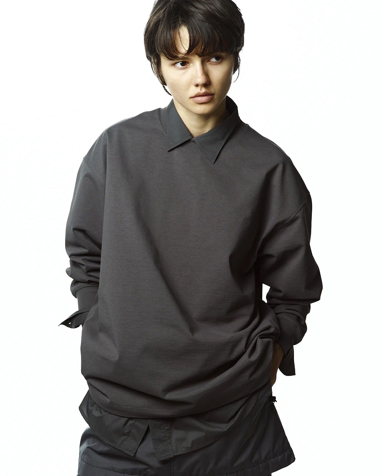 TECH DRAWSTRING L/S TEE