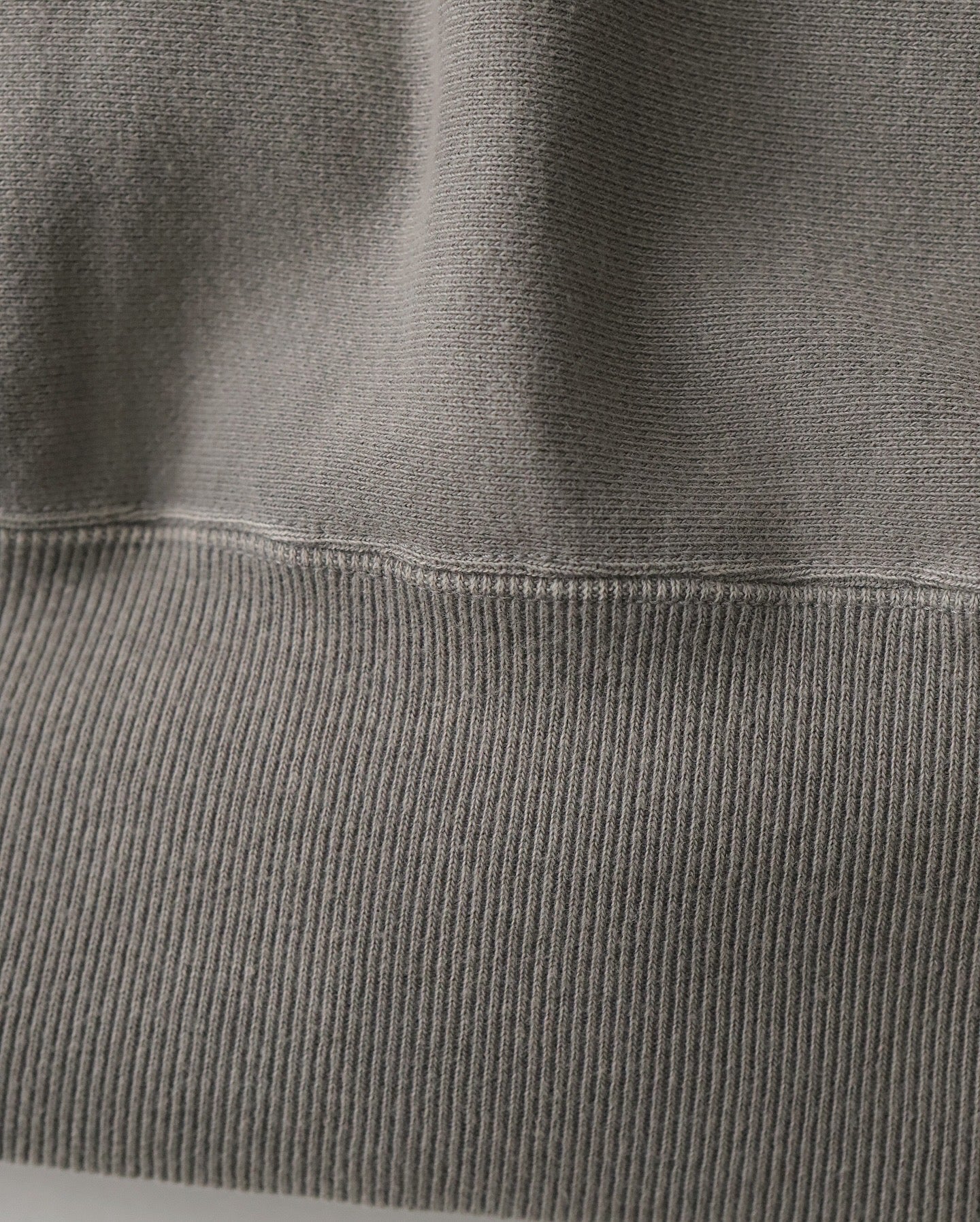 VINTAGE HALF ZIP RIB COLLAR SWEATSHIRT