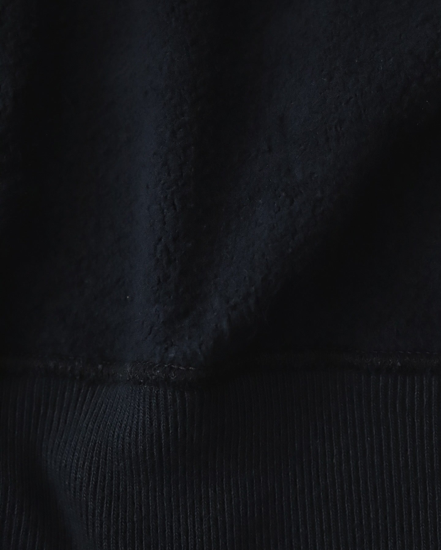 VINTAGE HALF ZIP RIB COLLAR SWEATSHIRT