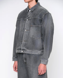 VINTAGE GRAY DENIM JACKET