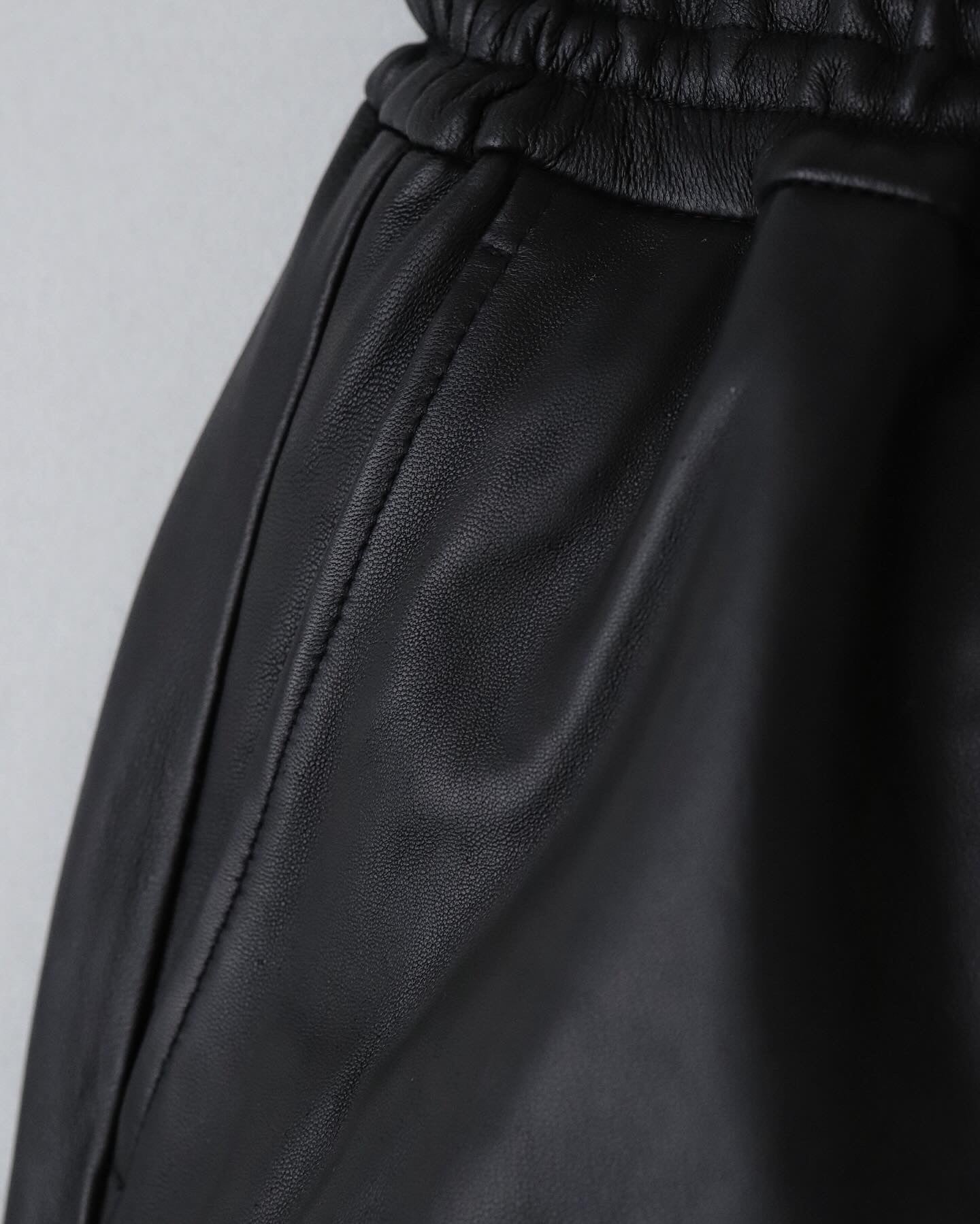 SHEEP LEATHER TRACK PANTS