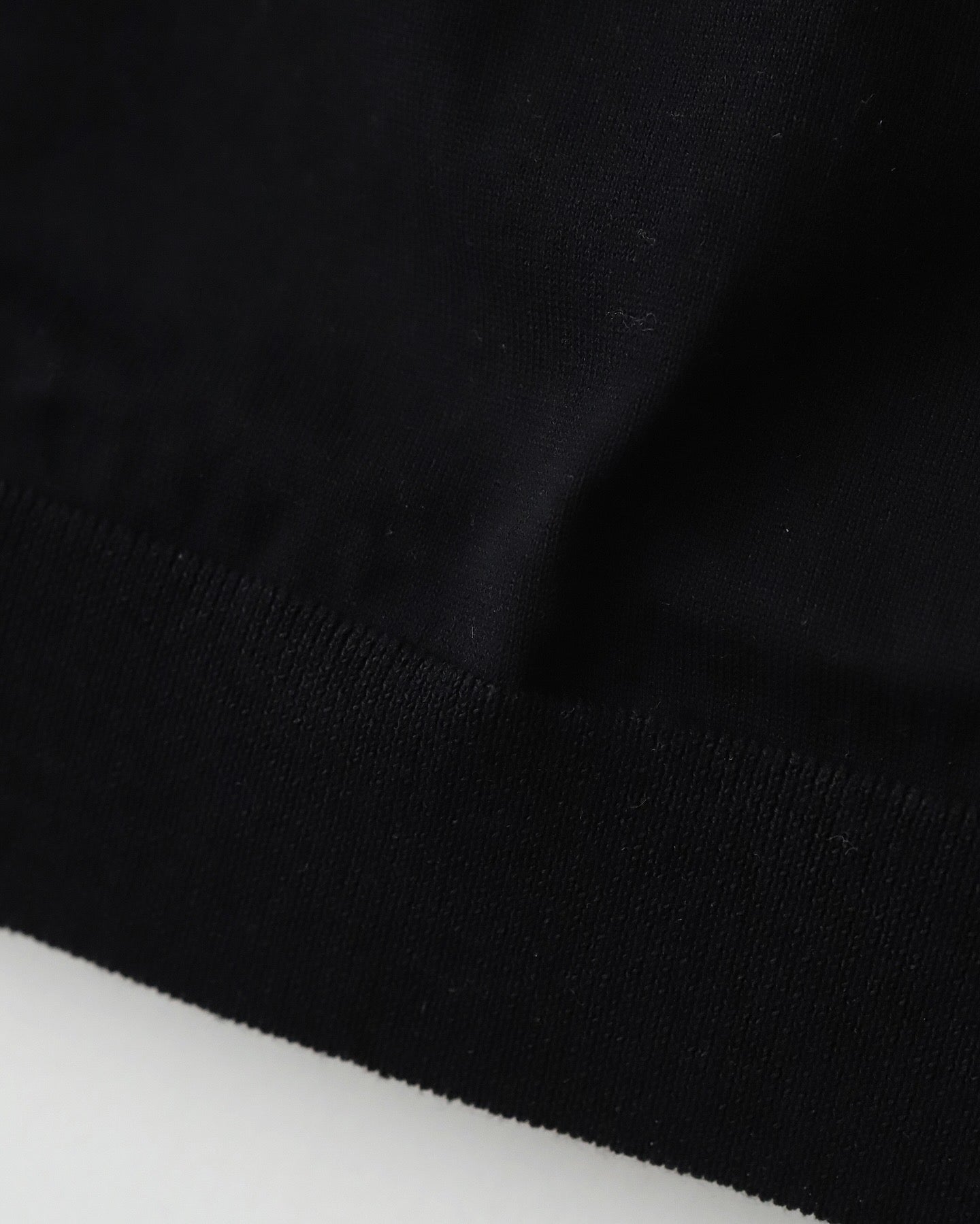 COTTON WASHI KNIT HALF SLEEVE POLO SWEATER
