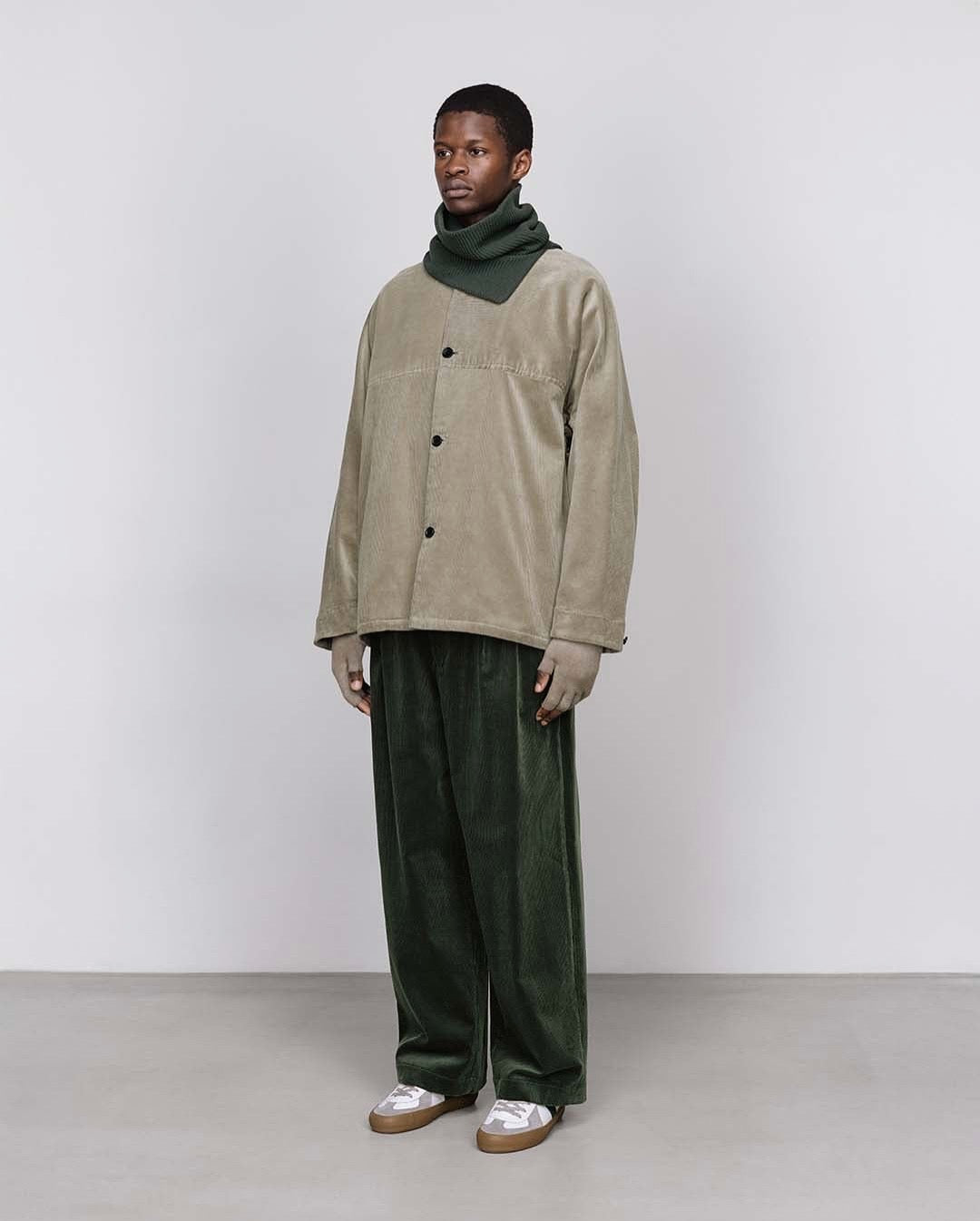 SUVIN CORDUROY WIDE STRAIGHT TROUSERS