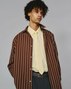 Graphpaper SIDOGRAS STRIPE L/S OVERSIZED REGULAR COLLAR SHIRT