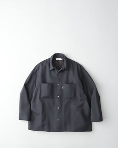 トップス Graphpaper Scale Off Wool Box Shirt gray Graphpaper SCALE OFF WOOL BOX SHIRT – NCNR ONLINE STORE
