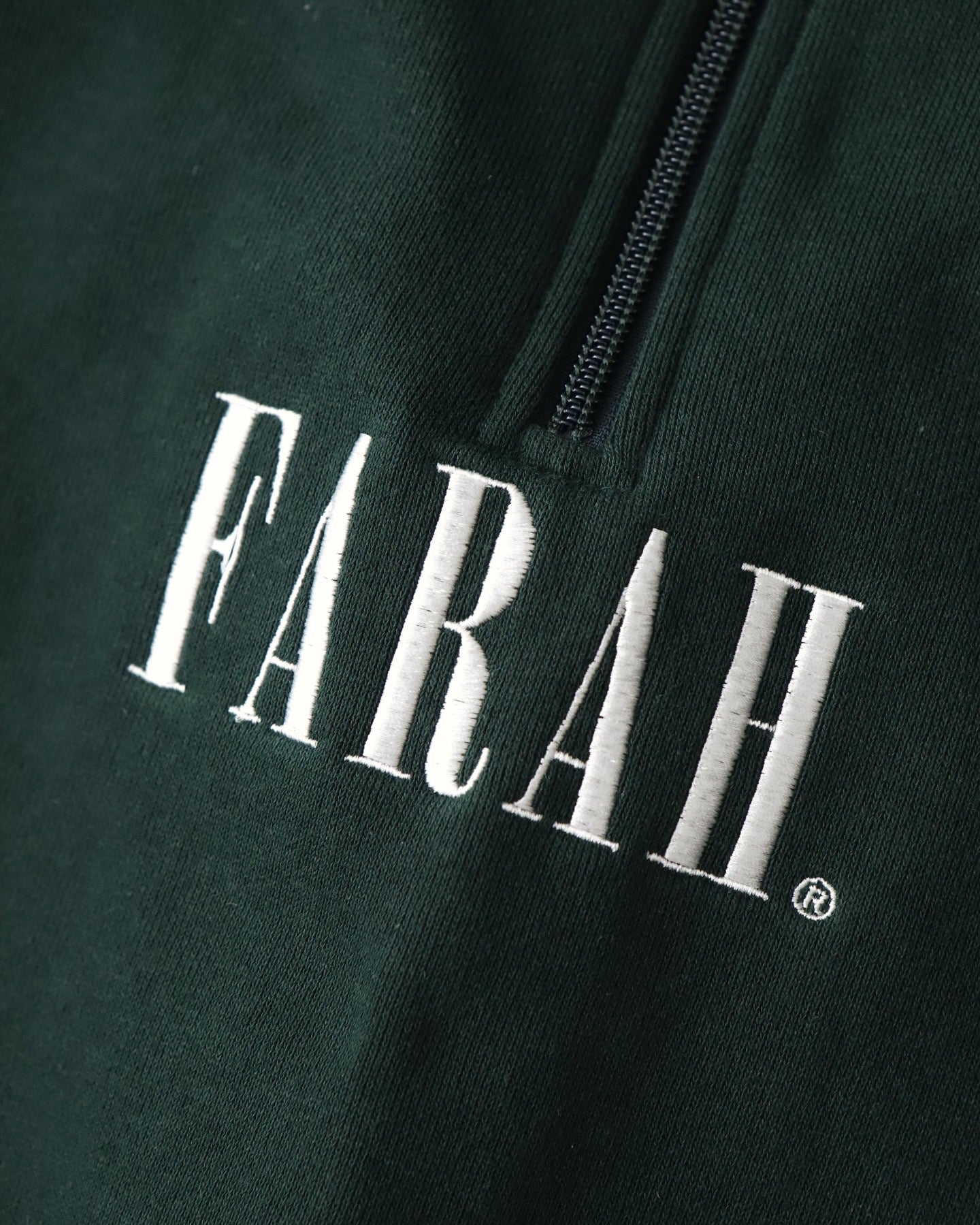 EMBROIDERY GRAPHIC HALF ZIP SWEATSHIRT “CLASSIC LOGO”