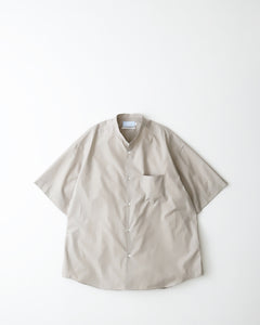 ALUMO for GP S/S OVERSIZED BAND COLLAR SHIRT